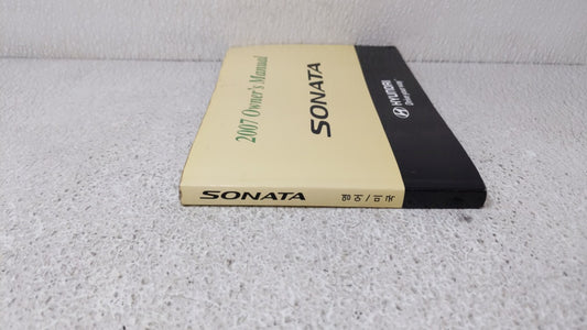2007 Hyundai Sonata Owners Manual Book Guide OEM Used Auto Parts
