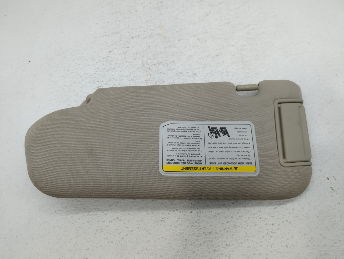 2007 Infiniti Fx35 Sun Visor Shade Replacement Passenger Right Mirror Fits Fits 2006 2008 OEM Used Auto Parts - Oemusedautop