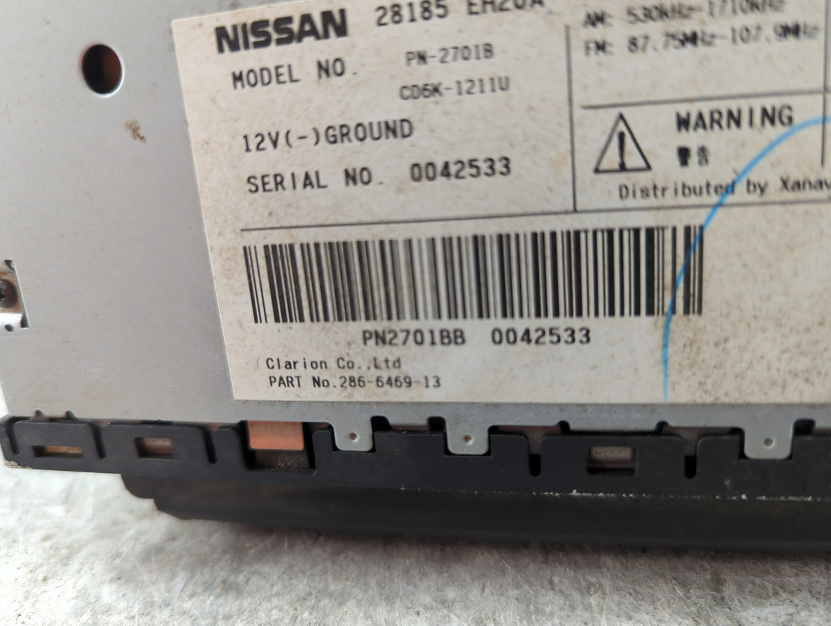 2006-2007 Infiniti M35 Radio AM FM Cd Player Receiver Replacement P/N:28185 EH20A PN-2701B, CD6K-1211U Fits Fits 2006 2007 O