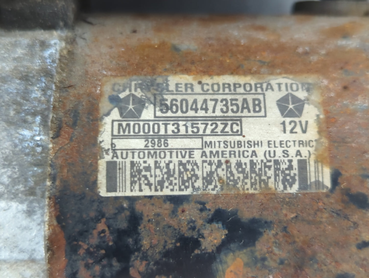 2005-2007 Jeep Liberty Car Starter Motor Solenoid OEM P/N:56044735AB M000T31572ZC Fits Fits 2005 2006 2007 2008 2009 OEM Use