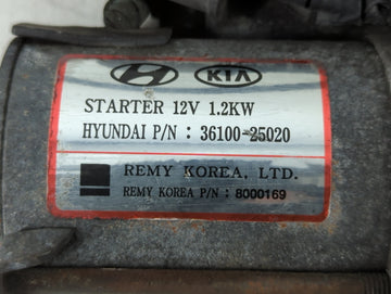 2006-2010 Kia Optima Car Starter Motor Solenoid OEM P/N:36100-25020 8000169 Fits Fits 2006 2007 2008 2009 2010 2011 2012 OEM Used Auto Parts