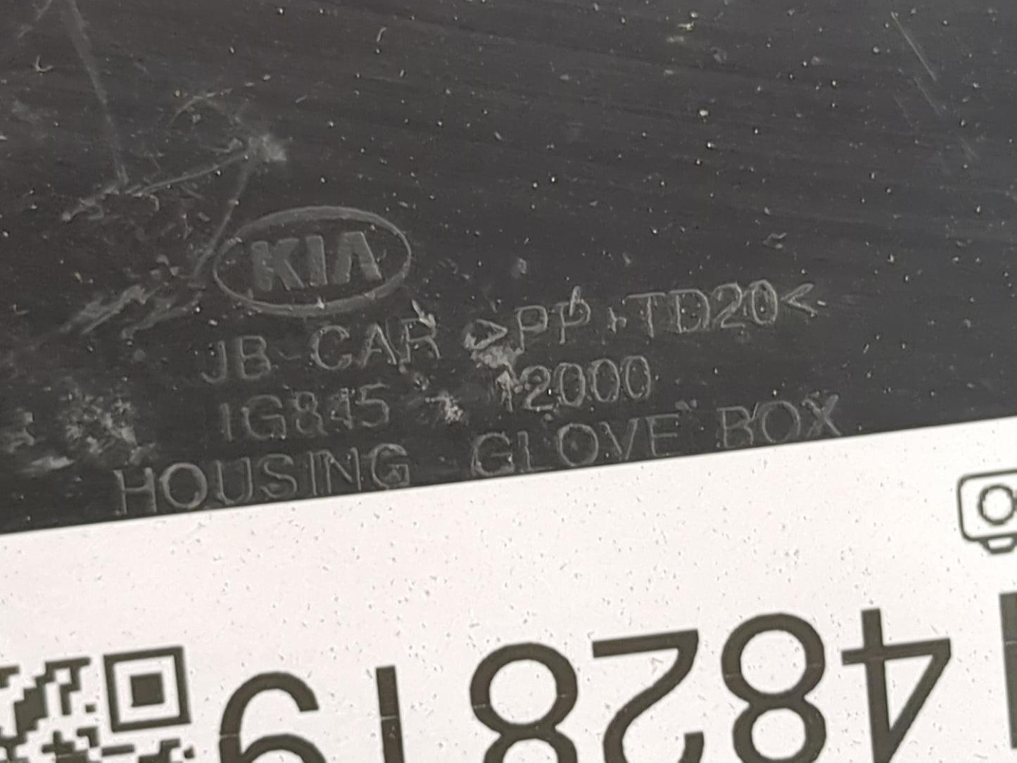 2007 Kia Rio Passenger Glove Box Door Storage Compartment Gray - Oemusedautoparts1.com
