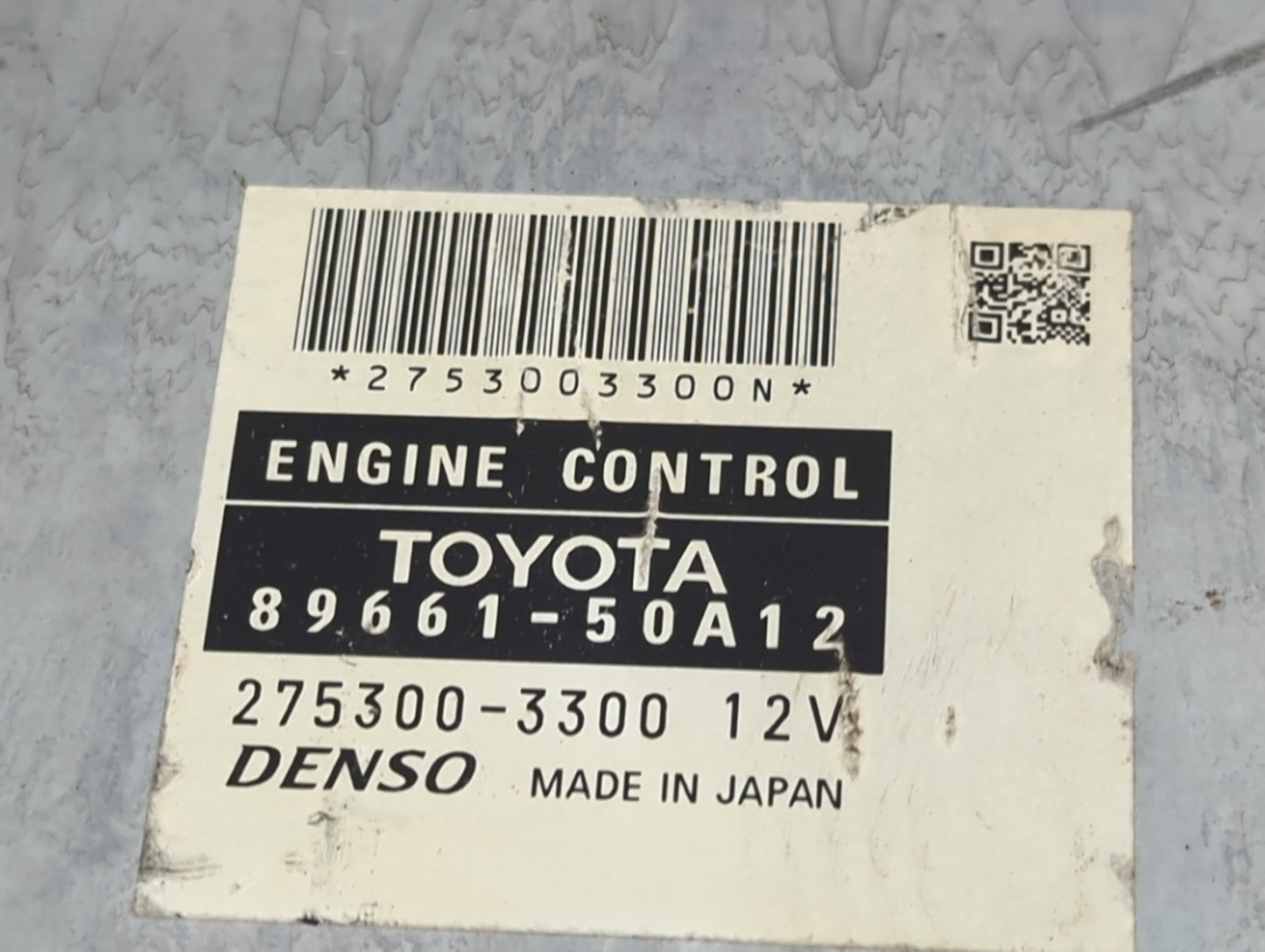 2007 Lexus Ls460 PCM Engine Control Computer ECU ECM PCU OEM P/N:89661-50A12 275300-3300 Fits OEM Used Auto Parts - Oemuseda