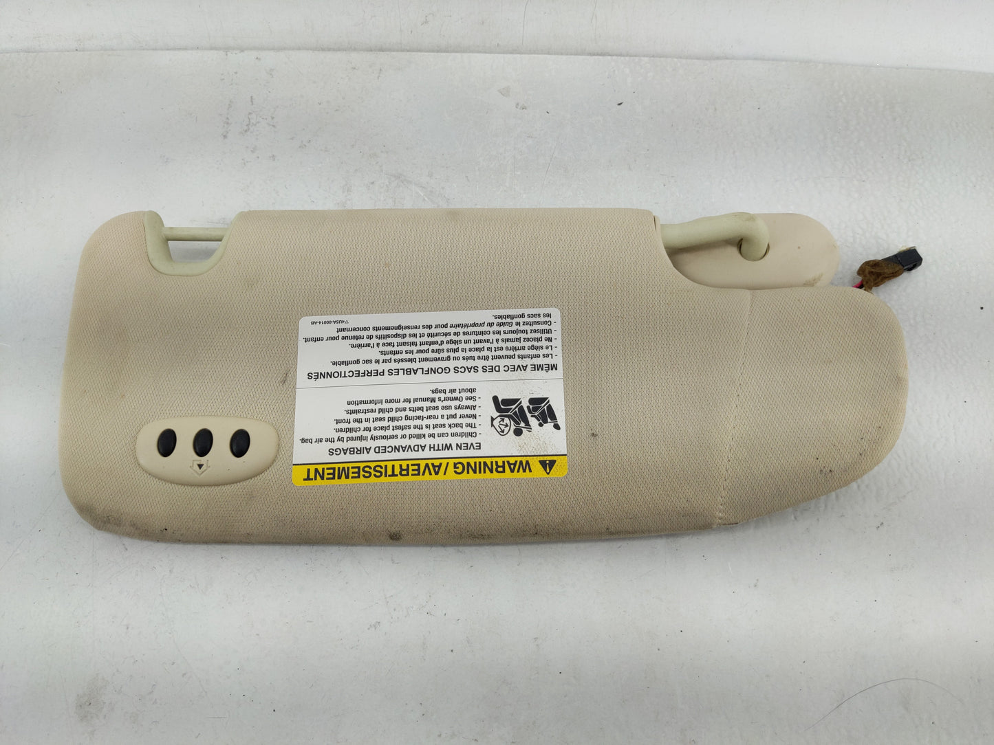 2007-2009 Lincoln Mkz Sun Visor Shade Replacement Driver Left Mirror Fits Fits 2006 2007 2008 2009 OEM Used Auto Parts - Oem