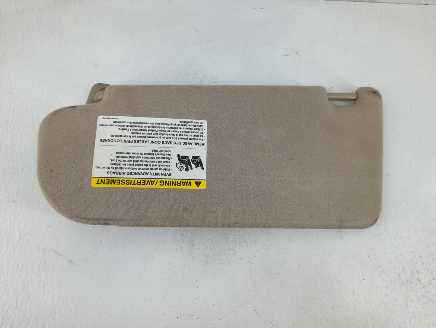 2007 Mazda 6 Sun Visor Shade Replacement Passenger Right Mirror Fits OEM Used Auto Parts - Oemusedautoparts1.com