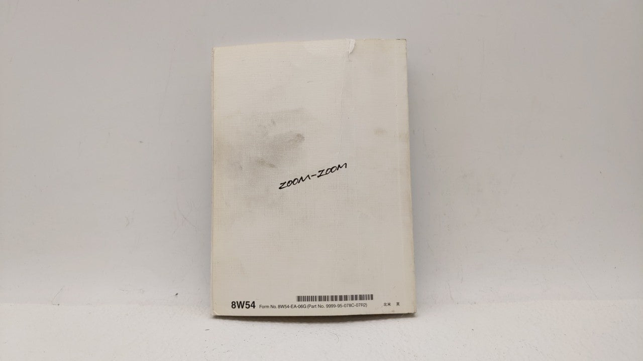 2007 Mazda 6 Owners Manual Book Guide OEM Used Auto Parts - Oemusedautoparts1.com