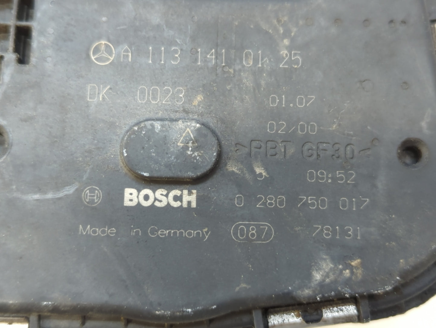 2006-2007 Mercedes-Benz C280 Throttle Body P/N:A 113 141 01 25 Fits Fits 2005 2006 2007 2008 2009 2010 2011 2012 2013 2014 O