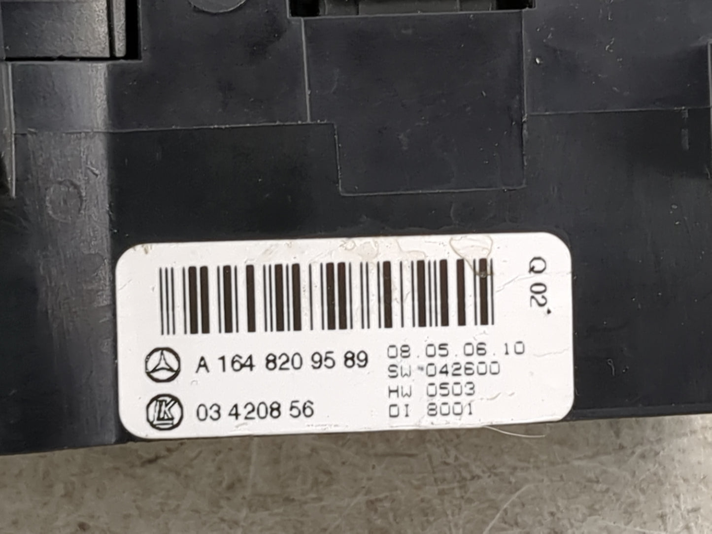 2007-2012 Mercedes-Benz Gl450 Climate Control Module Temperature AC/Heater Replacement P/N:A 164 820 95 89 Fits OEM Used Aut
