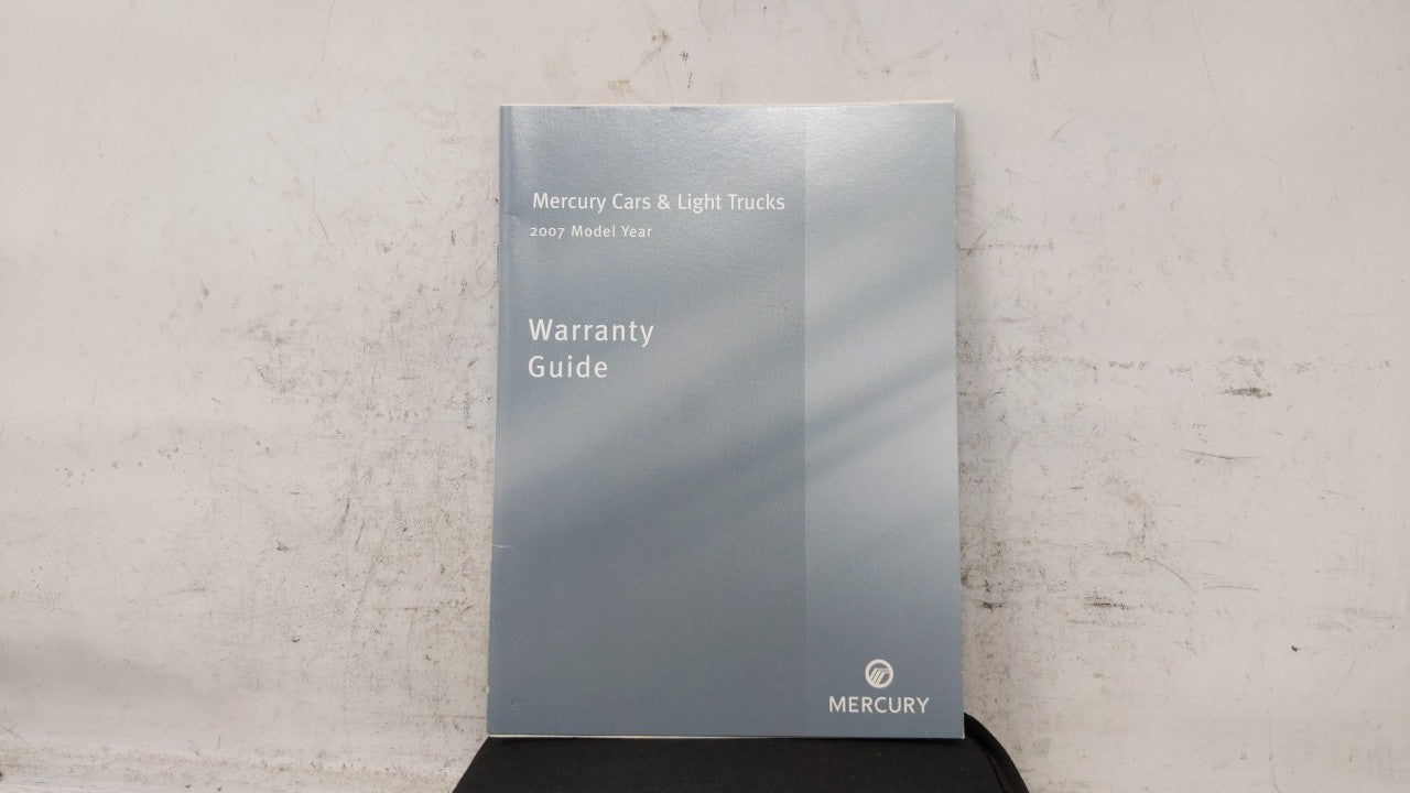 2007 Mercury Montego Owners Manual Book Guide OEM Used Auto Parts - Oemusedautoparts1.com