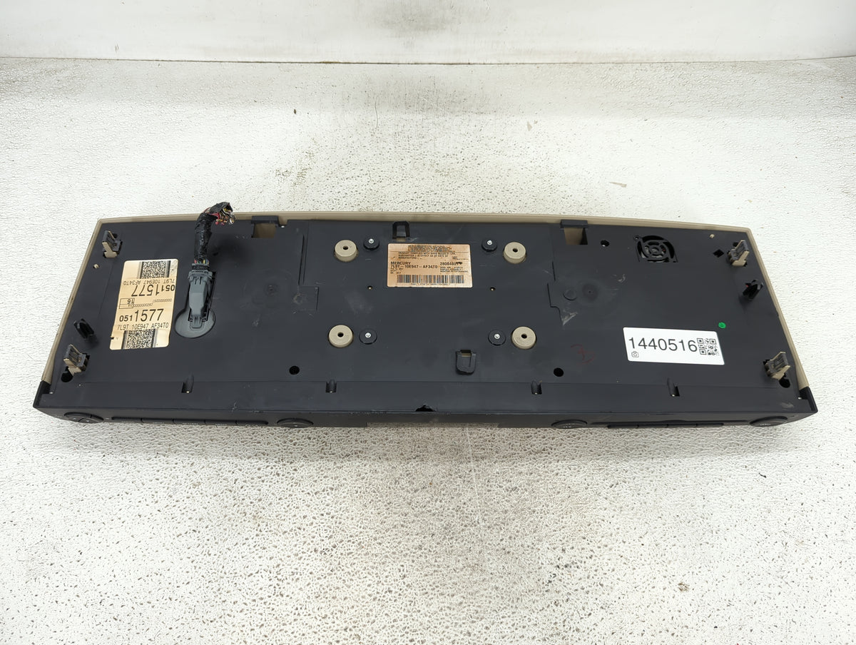 2006-2007 Mercury Mountaineer Information Radio Display Screen Tan - Oemusedautoparts1.com