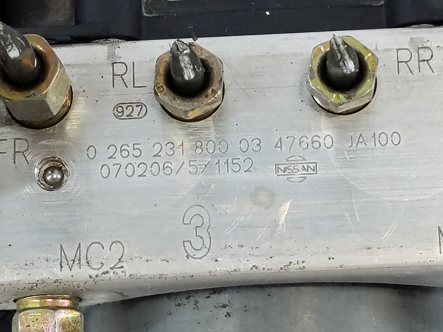 2007-2009 Nissan Altima ABS Pump Control Module Replacement P/N:47660 JA100 Fits Fits 2007 2008 2009 OEM Used Auto Parts - O