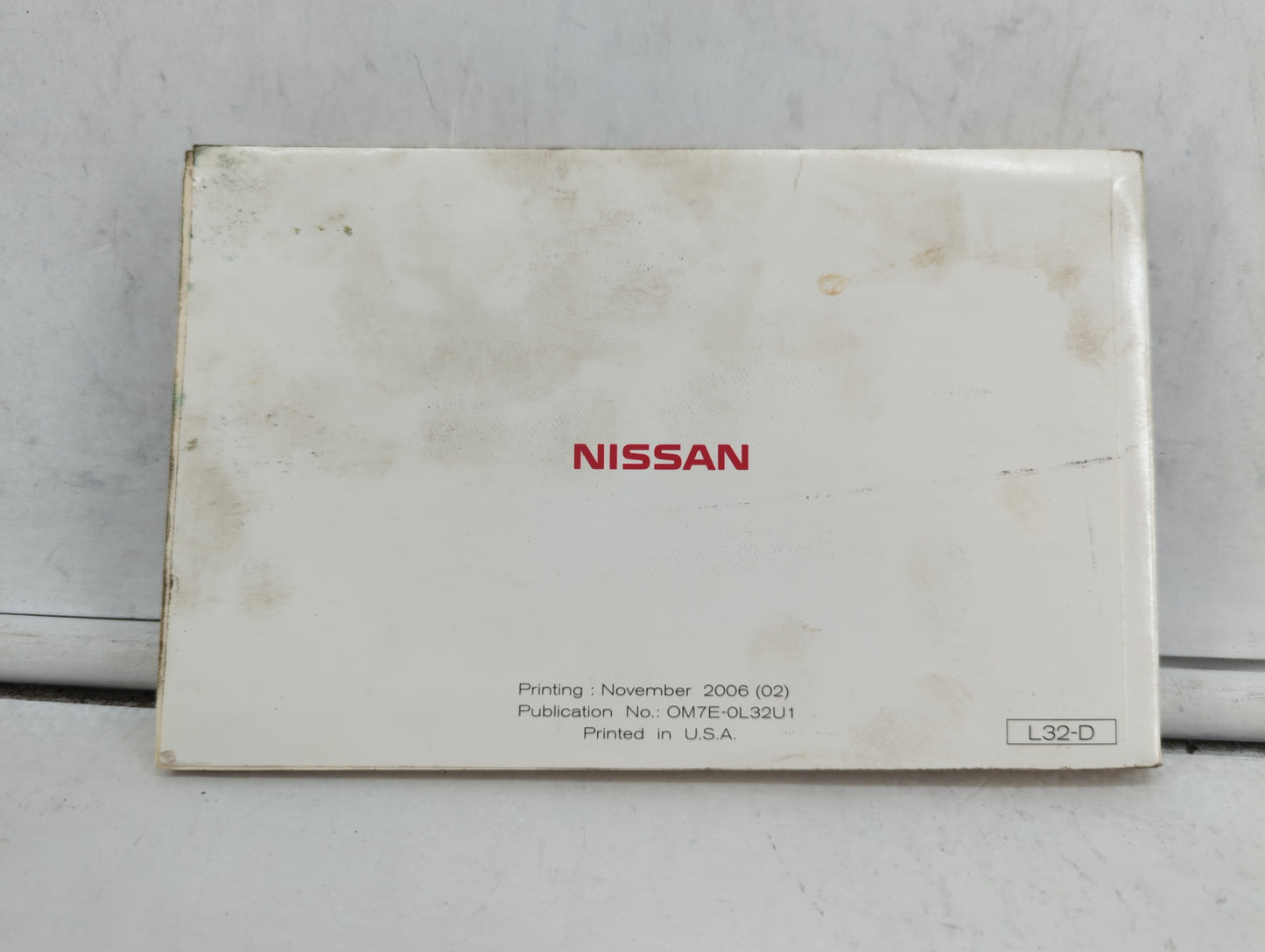 2007 Nissan Altima Owners Manual Book Guide OEM Used Auto Parts - Oemusedautoparts1.com