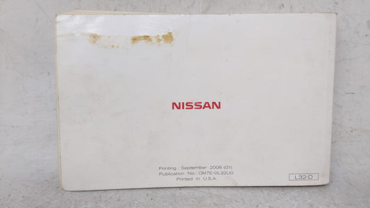 2007 Nissan Altima Owners Manual Book Guide OEM Used Auto Parts
