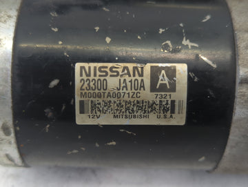 2007 Nissan Altima Car Starter Motor Solenoid OEM P/N:M000TA0071ZC 23300 JA10A Fits OEM Used Auto Parts