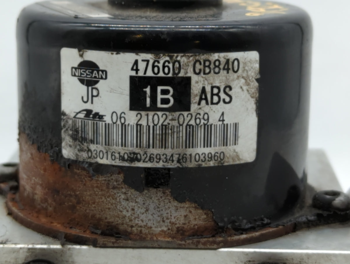 2005-2007 Nissan Murano Anti-Lock Brake ABS Pump Module Actuator OEM P/N:47660 CB670 47660 CB840 Fits Fits 2005 2006 2007 OE