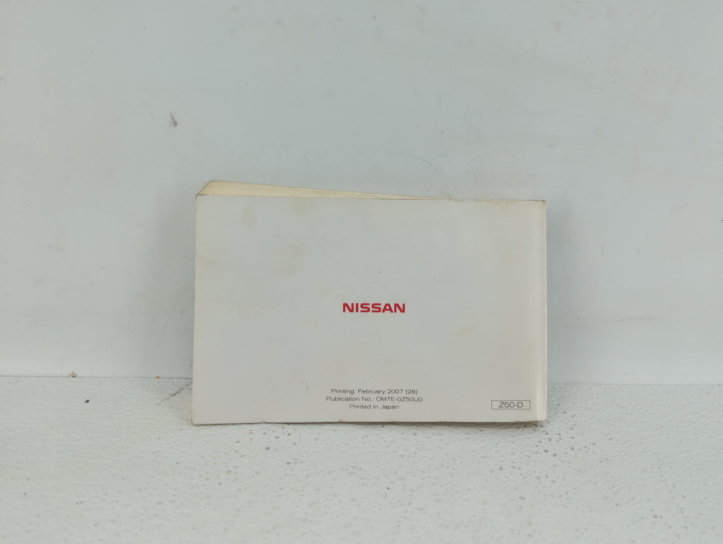2007 Nissan Murano Owners Manual Book Guide OEM Used Auto Parts - Oemusedautoparts1.com