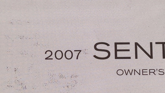2007 Nissan Sentra Owners Manual Book Guide P/N:OM7E-OB1U6O OEM Used Auto Parts