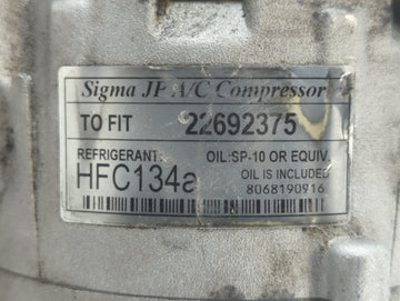2007-2008 Saturn Aura Air Conditioning A/c Ac Compressor Oem