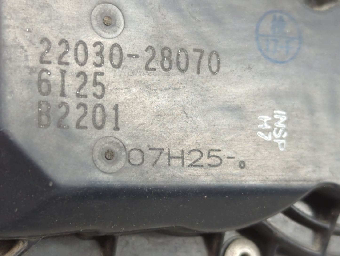 2006-2010 Scion Tc Throttle Body P/N:22030-28070 Fits Fits 2006 2007 2008 2009 2010 2011 2012 2013 2014 2015 OEM Used Auto P