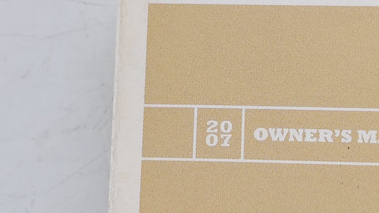 2007 Subaru Legacy Owners Manual Book Guide OEM Used Auto Parts