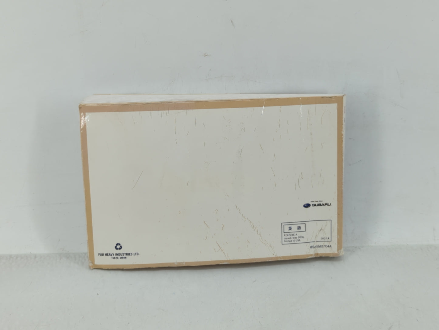 2007 Subaru Legacy Owners Manual Book Guide OEM Used Auto Parts - Oemusedautoparts1.com
