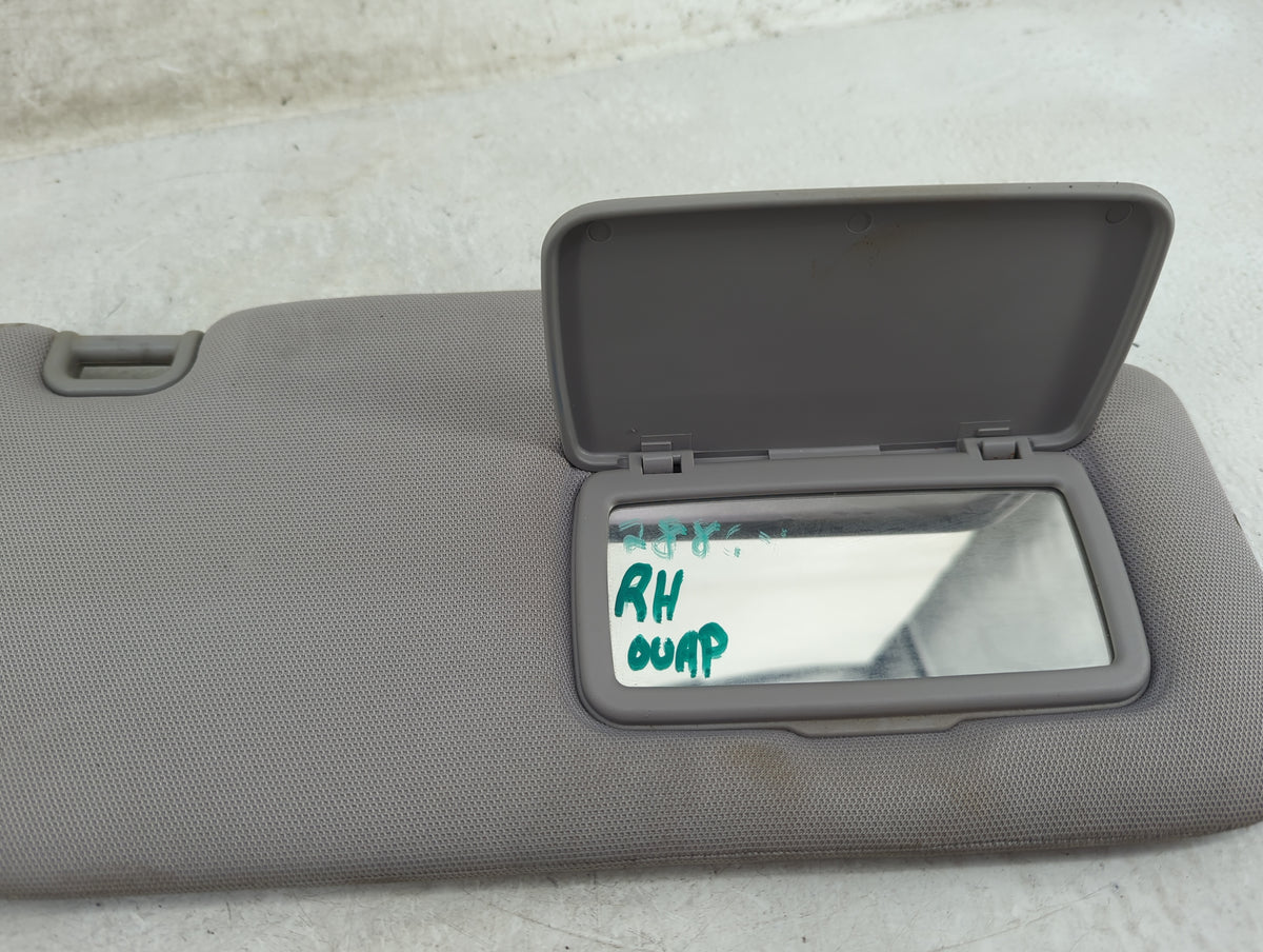 2007 Subaru Wrx Sun Visor Shade Replacement Passenger Right Mirror Fits OEM Used Auto Parts - Oemusedautoparts1.com