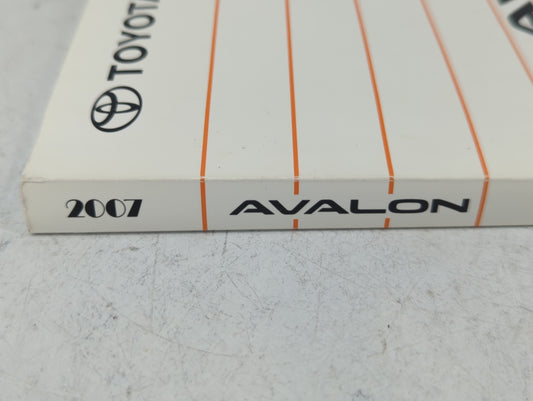 2007 Toyota Avalon Owners Manual Book Guide P/N:01999-41427 OEM Used Auto Parts