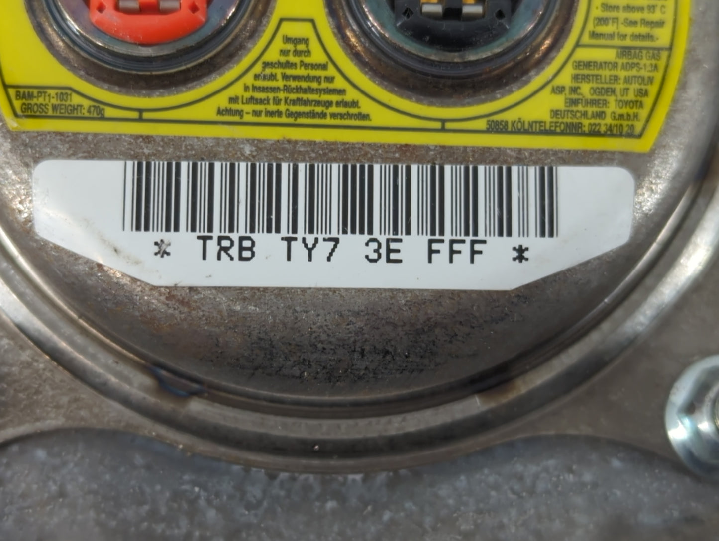 2005-2012 Toyota Avalon Air Bag Driver Left Steering Wheel Mounted P/N:TRB TY7 3E FFF Fits OEM Used Auto Parts - Oemusedauto