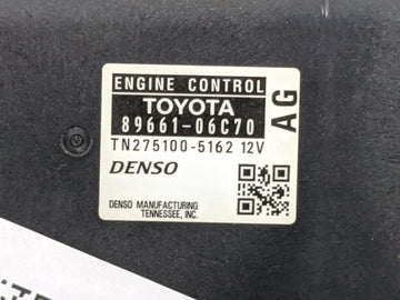 2007 Toyota Camry PCM Engine Control Computer ECU ECM PCU OEM P/N:89661-06C70 TN275100-5162 Fits OEM Used Auto Parts