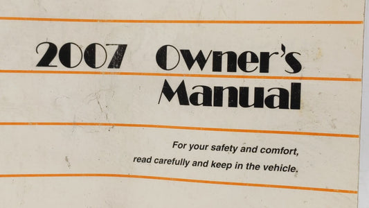 2007 Toyota Camry Owners Manual Book Guide OEM Used Auto Parts