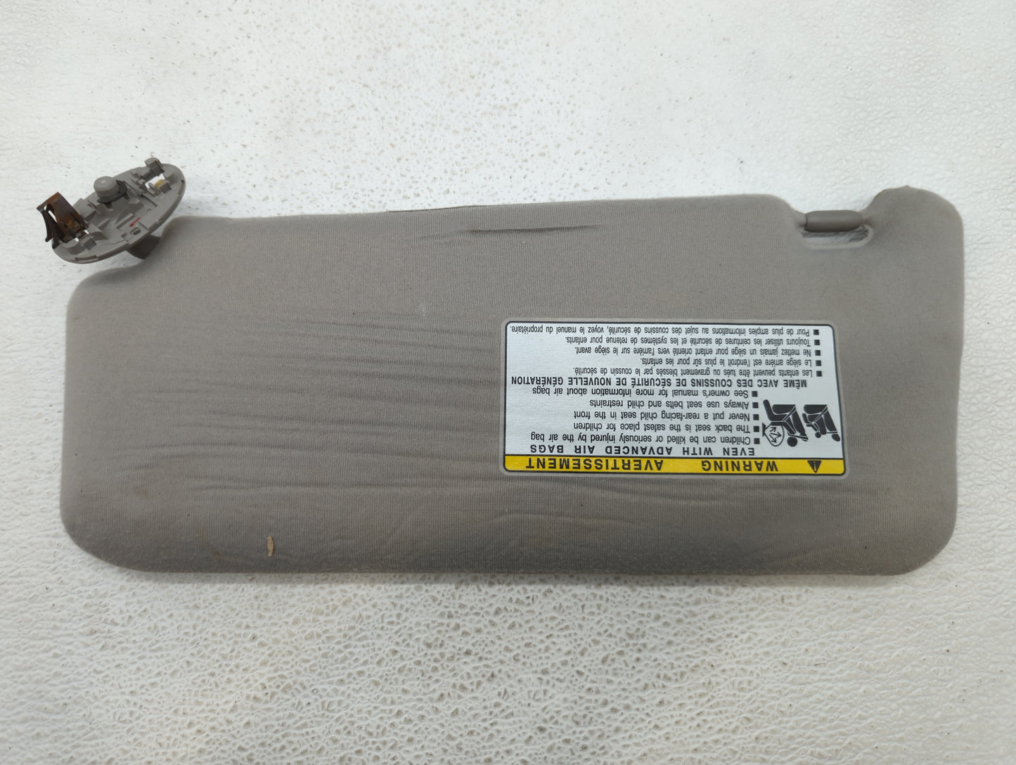 2007-2011 Toyota Camry Sun Visor Shade Replacement Passenger Right Mirror Fits Fits 2007 2008 2009 2010 2011 OEM Used Auto P