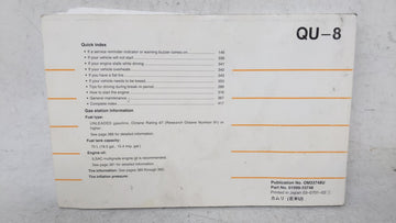 2007 Toyota Camry Owners Manual Book Guide OEM Used Auto Parts
