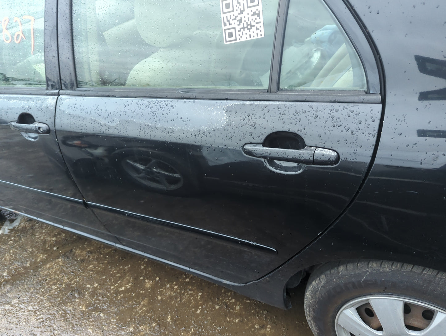 2003-2008 Toyota Corolla Driver Rear Door Oem - Oemusedautoparts1.com