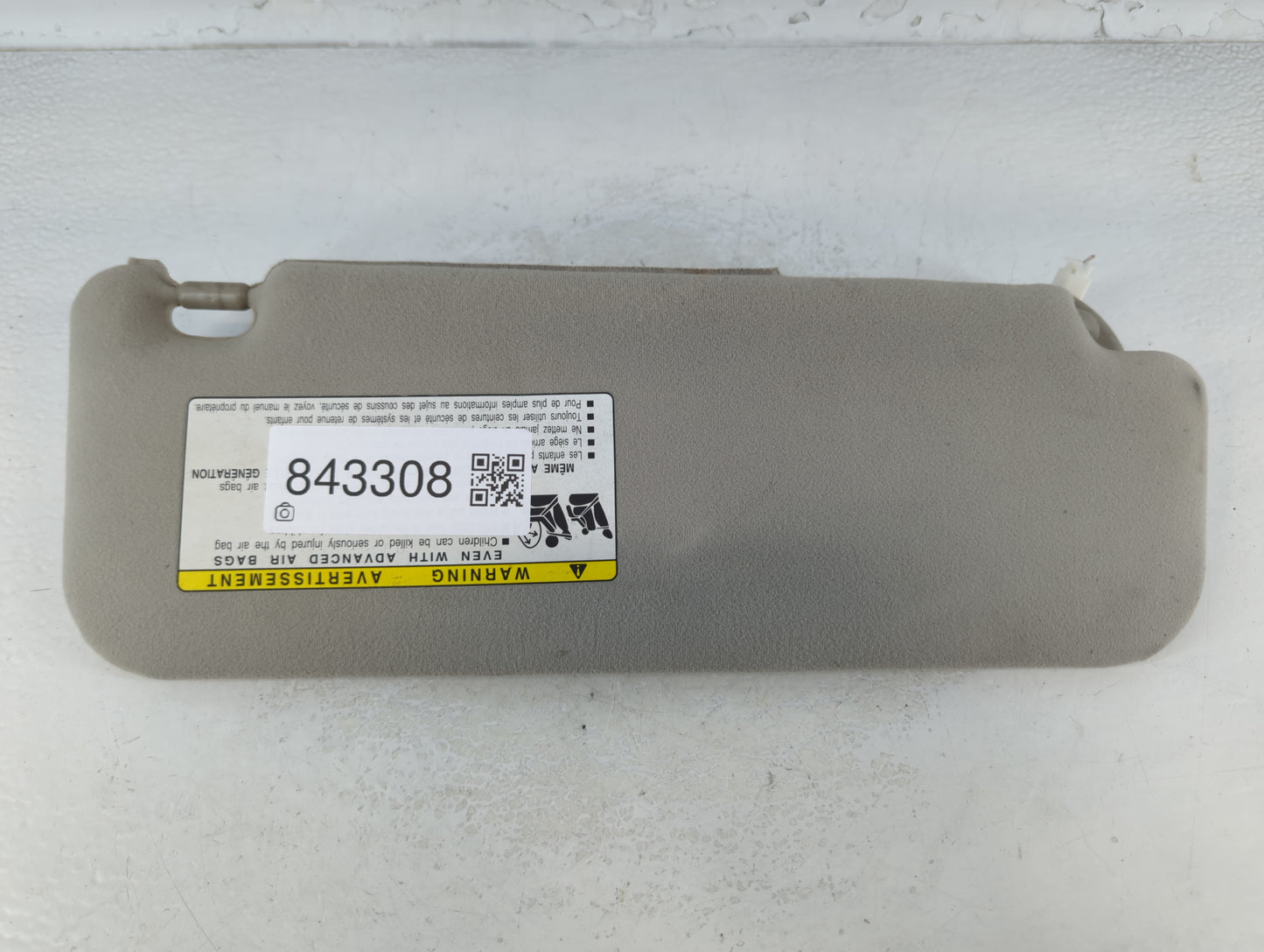 2006-2009 Toyota Prius Sun Visor Shade Replacement Passenger Right Mirror Fits Fits 2006 2007 2008 2009 OEM Used Auto Parts