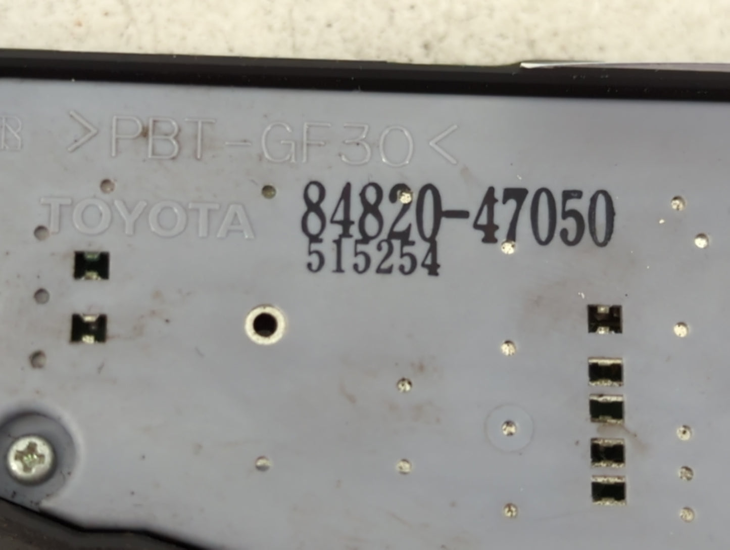 2004-2013 Toyota Prius Master Power Window Switch Replacement Driver Side Left P/N:84820-47050 Fits OEM Used Auto Parts - Oe