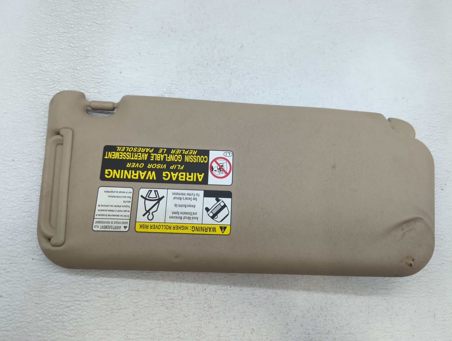 2006-2009 Toyota Rav4 Sun Visor Shade Replacement Passenger Right Mirror Fits Fits 2006 2007 2008 2009 OEM Used Auto Parts -