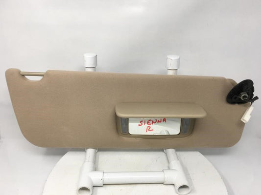 2007 Toyota Sienna Sun Visor Shade Replacement Passenger Right Mirror Fits Fits 2005 2006 2008 2009 2010 OEM Used Auto Parts