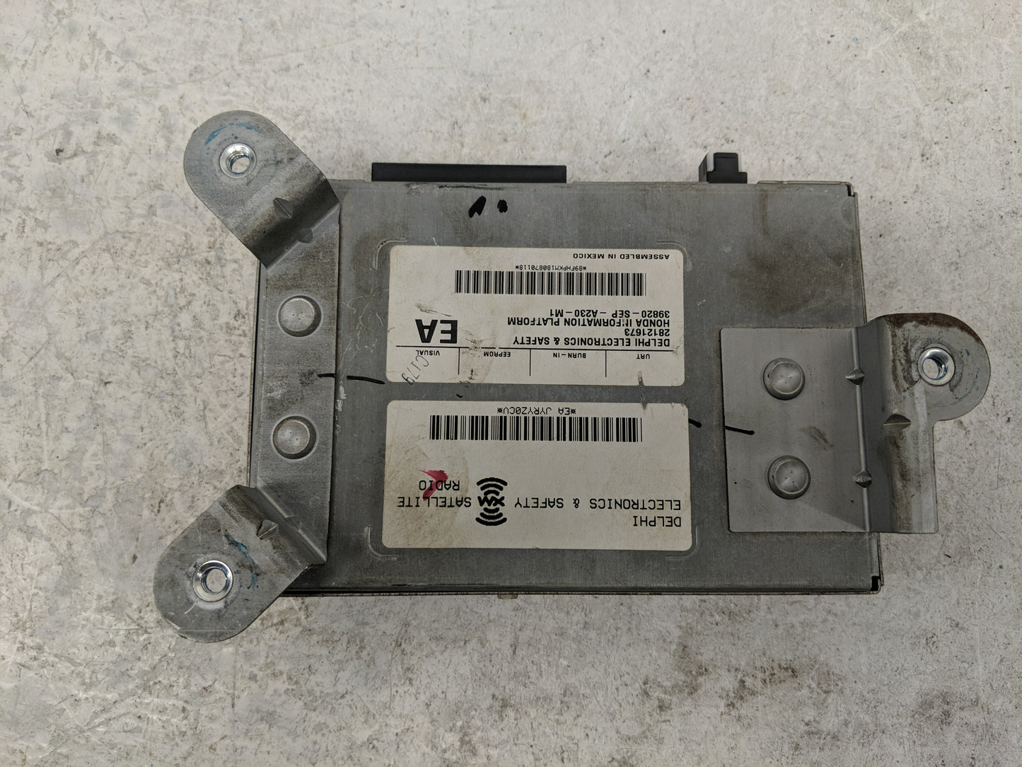 2006-2008 Acura Tl Radio AM FM Cd Player Receiver Replacement P/N:39820-SEP-A230-M1 Fits Fits 2006 2007 2008 OEM Used Auto P