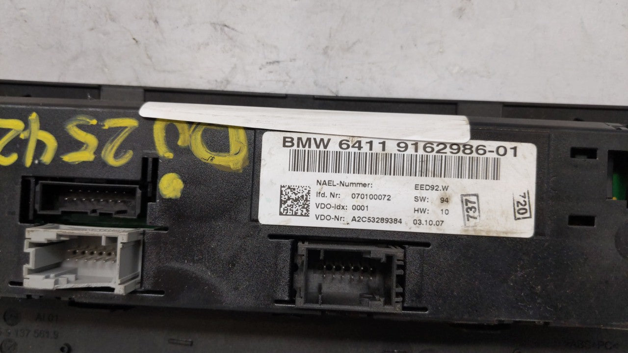 2006-2011 Bmw 323i Climate Control Module Temperature AC/Heater Replacement P/N:6411 9162986-01 6411 9199260-02 Fits OEM Use