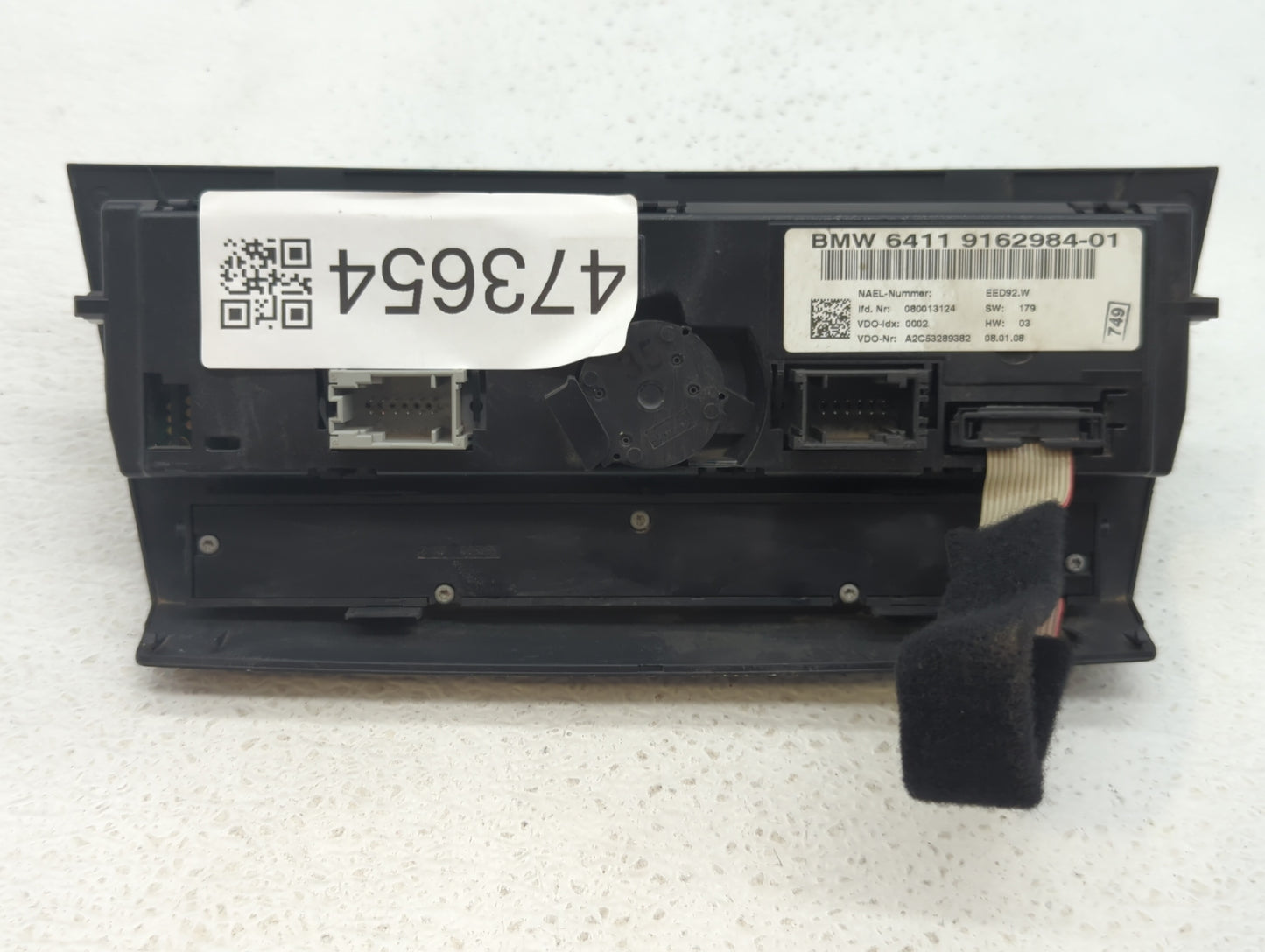 2007-2010 Bmw 328i Climate Control Module Temperature AC/Heater Replacement P/N:6411 9162984-01 Fits Fits 2007 2008 2009 201