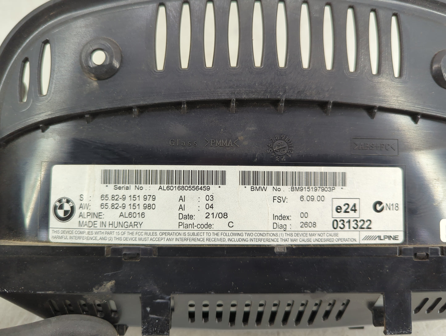 2008 Bmw 335 Information Radio Display Screen - Oemusedautoparts1.com