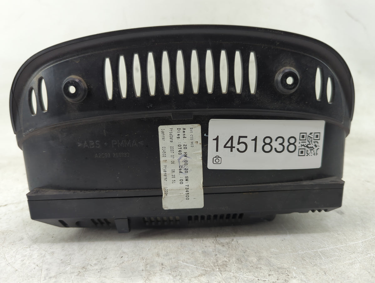 Bmw 528 Information Radio Display Screen 1451838 - Oemusedautoparts1.com