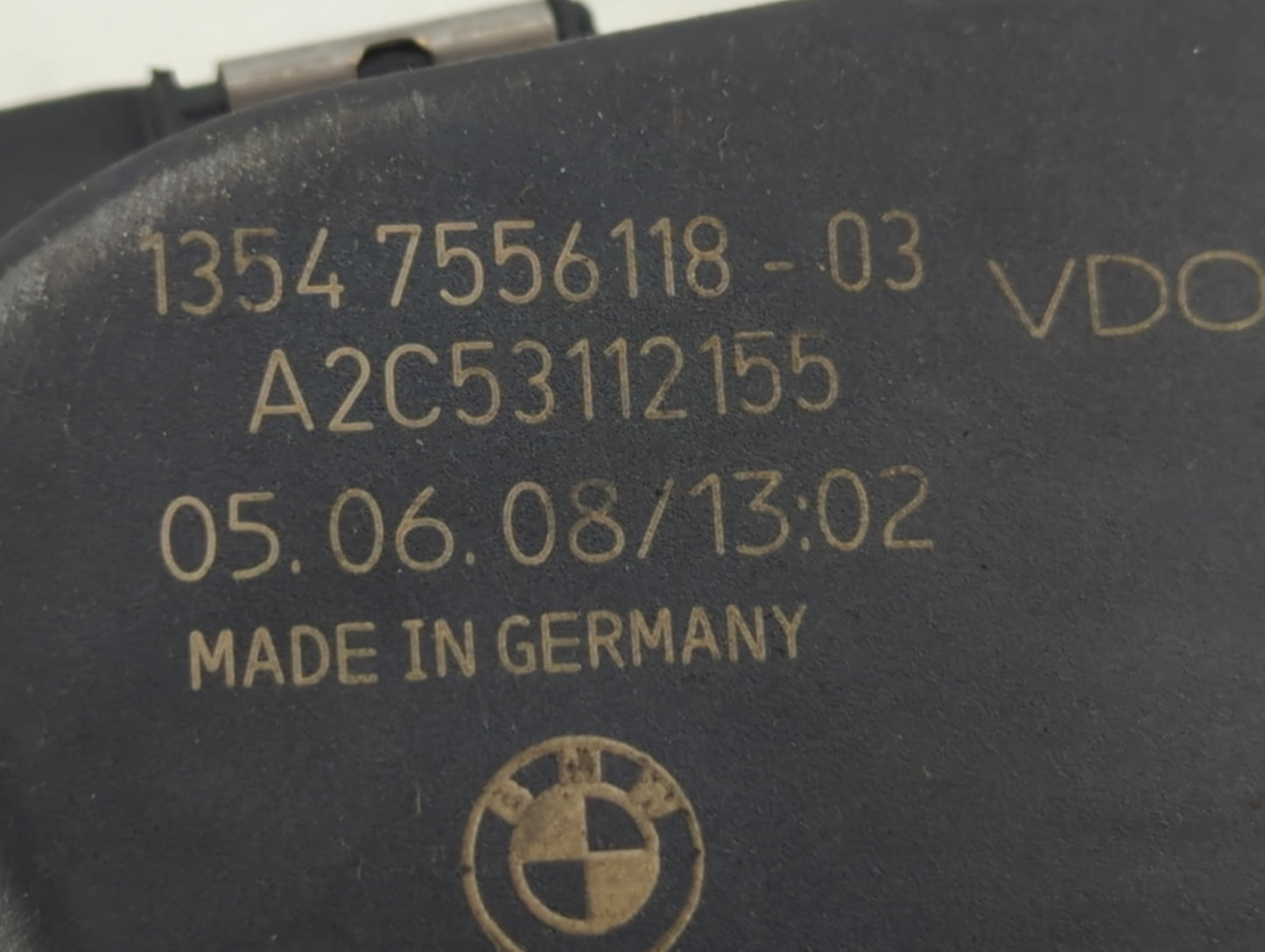 2008-2011 Bmw 528i Throttle Body P/N:1354 7556118-03 Fits Fits 2007 2008 2009 2010 2011 2012 2013 OEM Used Auto Parts - Oemu