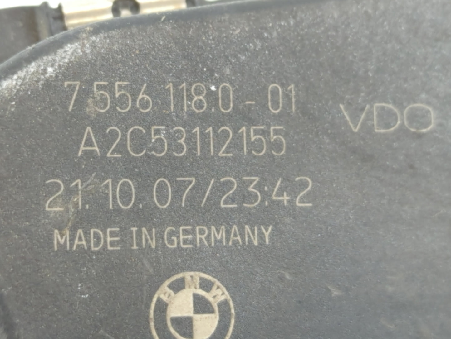 2008-2011 Bmw 528i Throttle Body P/N:A2C53112155 7 556 118 0-01 Fits Fits 2007 2008 2009 2010 2011 2012 2013 OEM Used Auto P