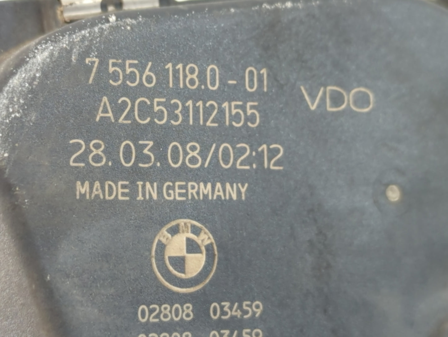 2007-2012 Bmw X3 Throttle Body P/N:7 556 118 0 Fits Fits 2007 2008 2009 2010 2011 2012 2013 OEM Used Auto Parts - Oemusedaut