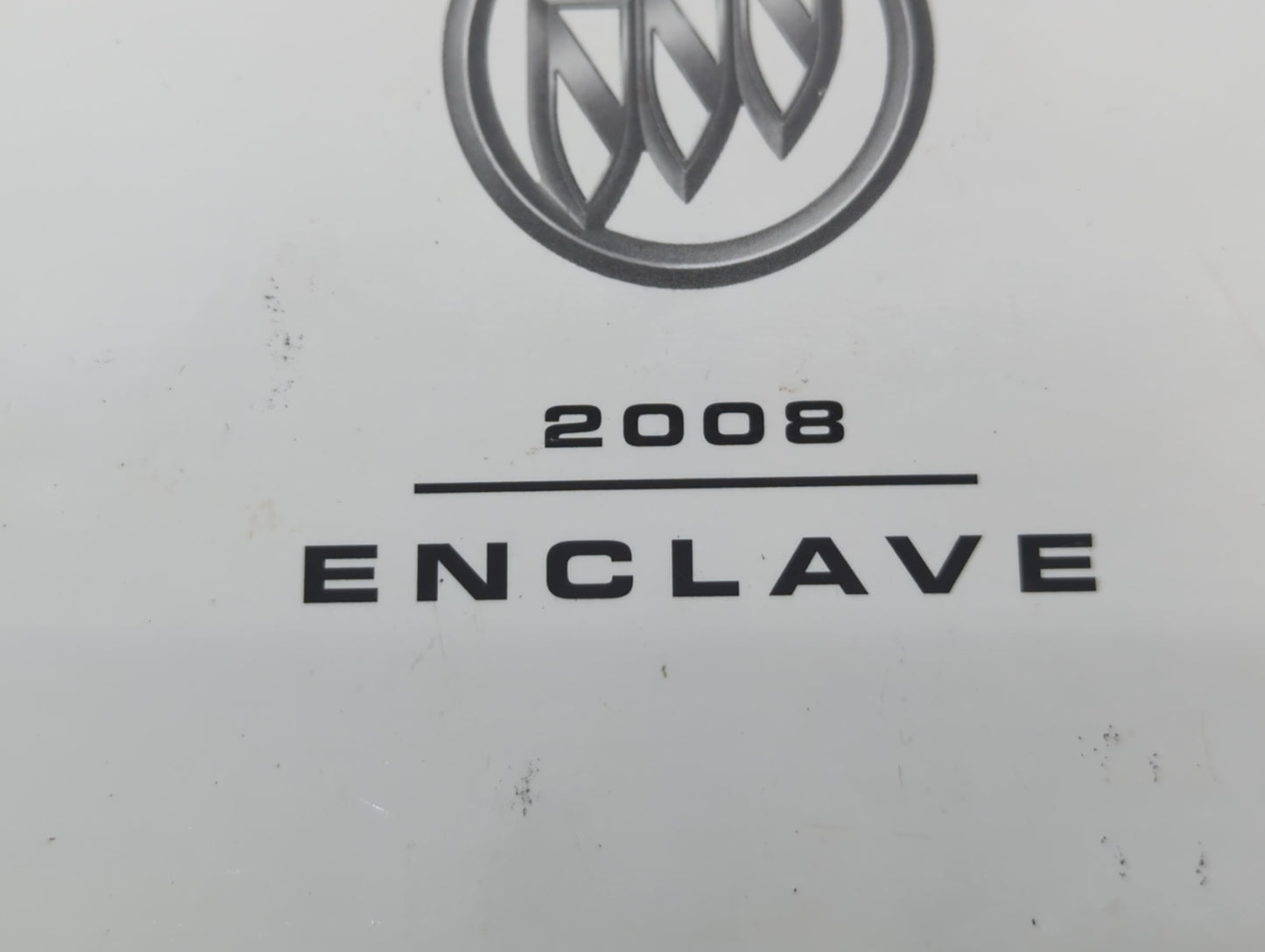 2008 Buick Enclave Owners Manual Book Guide OEM Used Auto Parts - Oemusedautoparts1.com