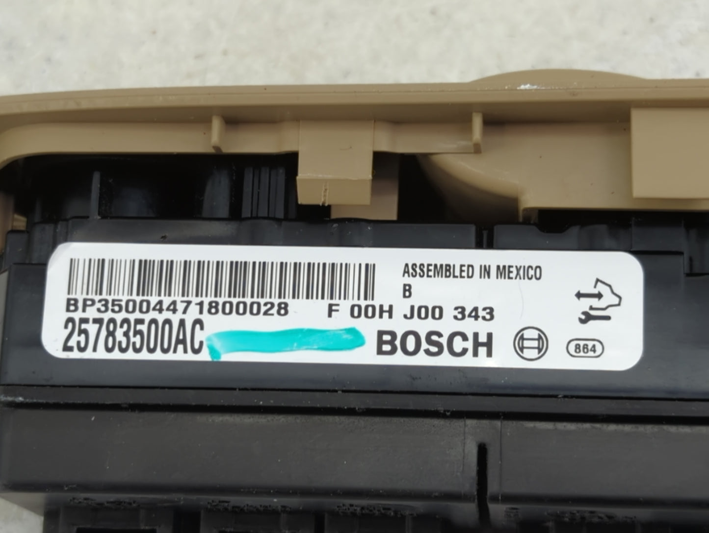 2008-2014 Cadillac Cts Master Power Window Switch Replacement Driver Side Left P/N:25783500AC Fits OEM Used Auto Parts - Oem
