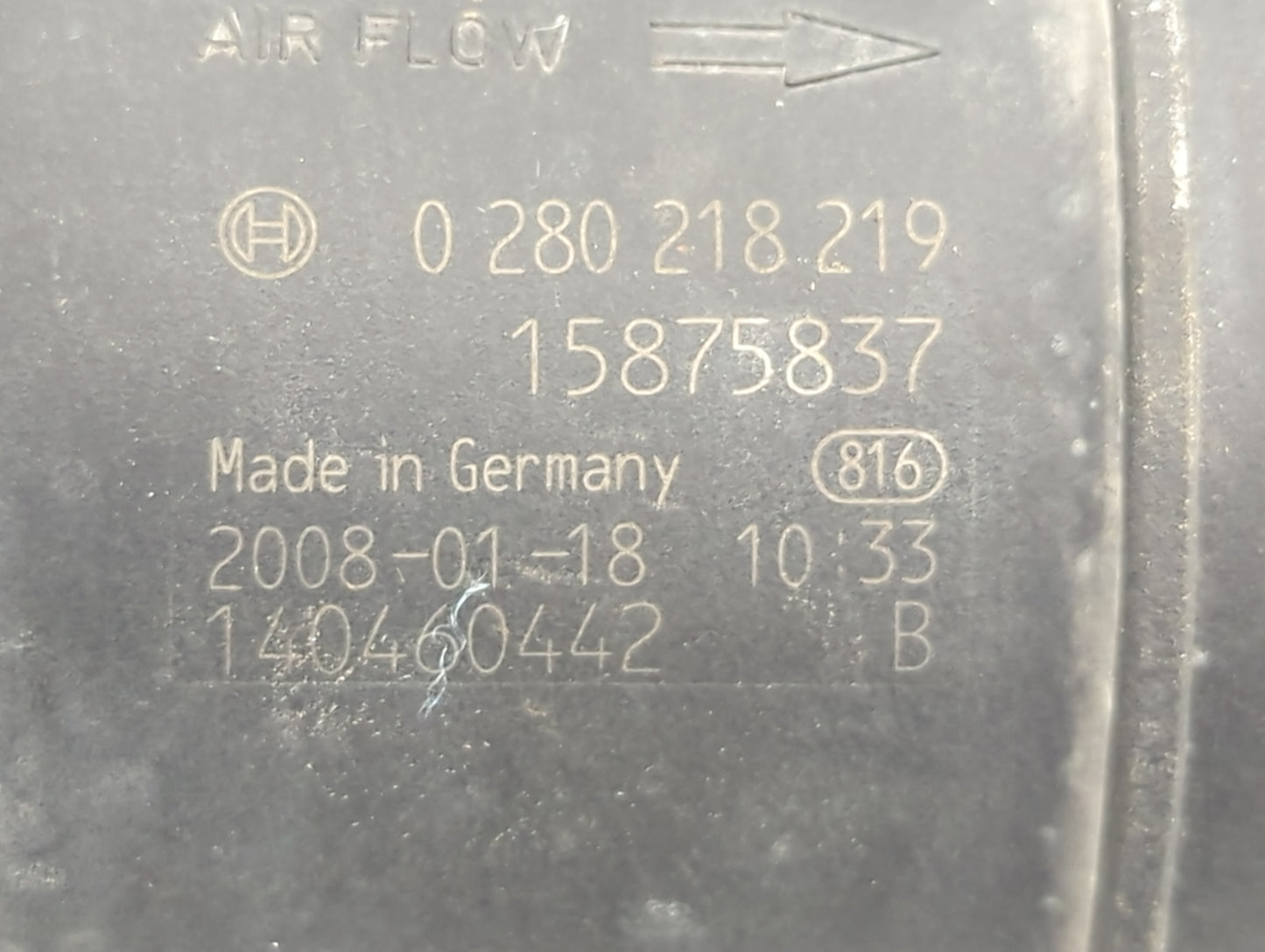 2008-2011 Cadillac Cts Mass Air Flow Meter Maf 1488415 - Oemusedautoparts1.com