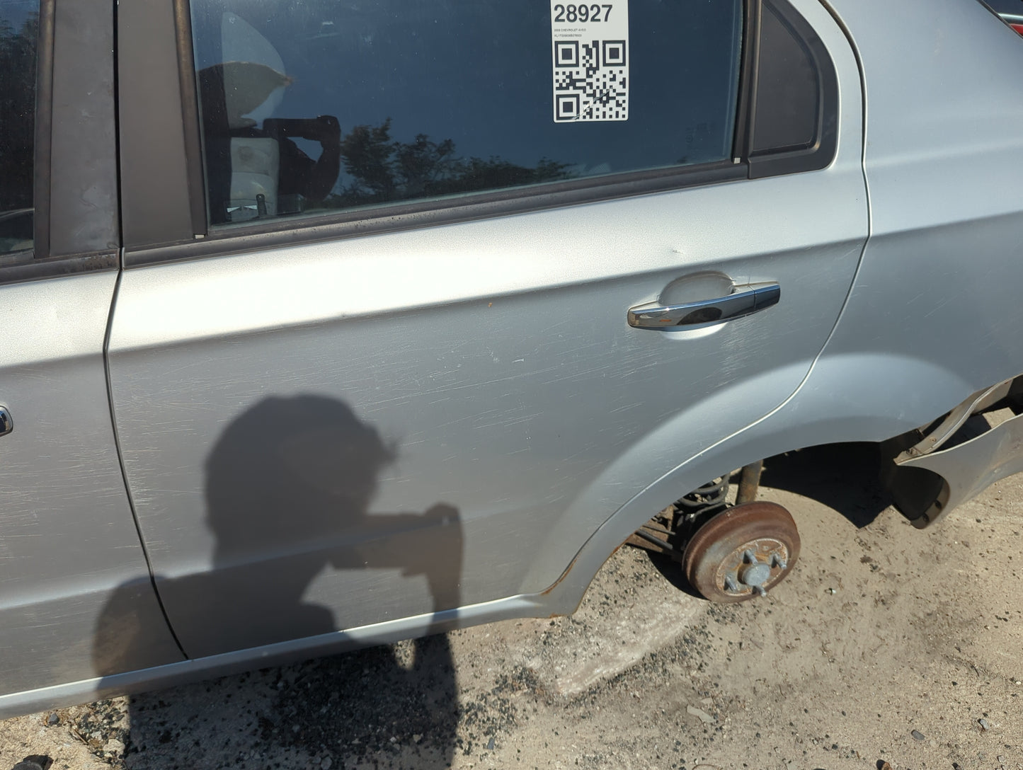 2007-2011 Chevrolet Aveo Driver Rear Door Oem - Oemusedautoparts1.com