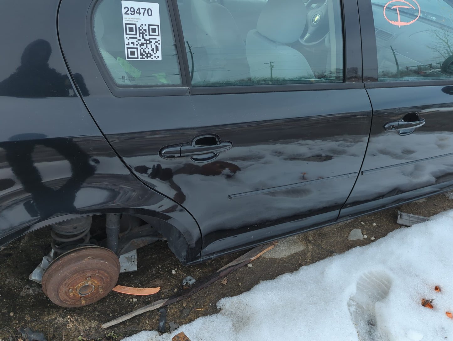 2005-2010 Chevrolet Cobalt Passenger Rear Door Oem - Oemusedautoparts1.com